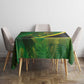 Afro Jamaica Independence Day Tablecloth Swallow-tail Hummingbird with Tropical Plants - African Pride