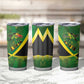 Afro Jamaica Independence Day Tumbler Cup Swallow-tail Hummingbird with Tropical Plants - African Pride