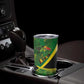 Afro Jamaica Independence Day Tumbler Cup Swallow-tail Hummingbird with Tropical Plants - African Pride