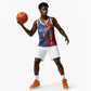 Custom Cape Verde Football 2026 Debut Basketball Jersey Blue Sharks Stand Strong