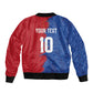 Custom Cape Verde Football 2026 Debut Bomber Jacket Blue Sharks Stand Strong