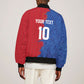 Custom Cape Verde Football 2026 Debut Bomber Jacket Blue Sharks Stand Strong