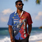 Custom Cape Verde Football 2026 Debut Hawaiian Shirt Blue Sharks Stand Strong LT03
