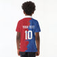 Custom Cape Verde Football 2026 Debut Kid Polo Shirt Blue Sharks Stand Strong