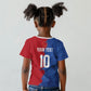Custom Cape Verde Football 2026 Debut Kid T shirt Blue Sharks Stand Strong