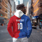 Custom Cape Verde Football 2026 Debut Zip Hoodie Blue Sharks Stand Strong