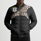 Custom DR Congo Football Bomber Puffer Jacket Leopards Texture Wild Black