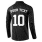 Custom DR Congo Football Button Sweatshirt Leopards Texture Wild Black