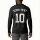 Custom DR Congo Football Button Sweatshirt Leopards Texture Wild Black