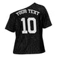 Custom DR Congo Football Cross Shoulder Shirt Leopards Texture Wild Black