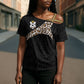 Custom DR Congo Football Cross Shoulder Shirt Leopards Texture Wild Black