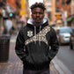 Custom DR Congo Football Hoodie Leopards Texture Wild Black