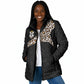Custom DR Congo Football Padded Jacket Leopards Texture Wild Black