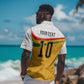 Custom Ghana Football Hawaiian Shirt Abstract Flag and Kente Pattern