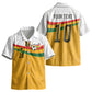 Custom Ghana Football Kid Hawaiian Shirt Abstract Flag and Kente Pattern LT03