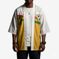 Custom Ghana Football Kimono Abstract Flag and Kente Pattern