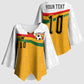Custom Ghana Football Kimono Sleeve Blouse Abstract Flag and Kente Pattern