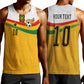 Custom Ghana Football Men Tank Top Abstract Flag and Kente Pattern