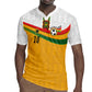 Custom Ghana Football Rugby Jersey Abstract Flag and Kente Pattern
