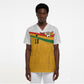 Custom Ghana Football Scrub Top Abstract Flag and Kente Pattern