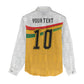 Custom Ghana Football Women Casual Shirt Abstract Flag and Kente Pattern