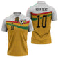 Custom Ghana Football Zipper Polo Shirt Abstract Flag and Kente Pattern