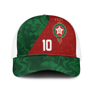 Custom Moroccan Football Baseball Net Cap Go Glory-The Atlas Lions - African Pride