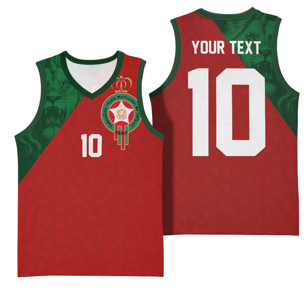 Custom Moroccan Football Basketball Jersey Go Glory-The Atlas Lions - African Pride