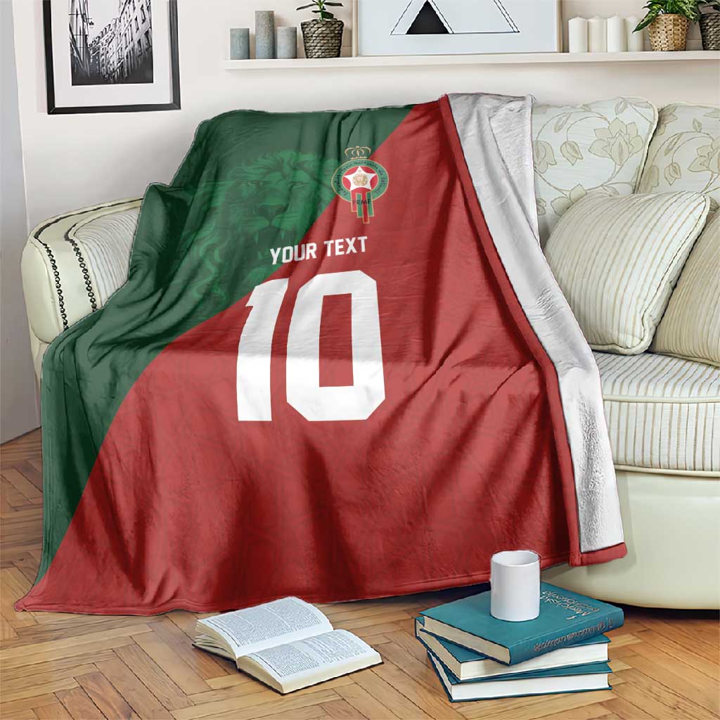 Custom Moroccan Football Blanket Go Glory-The Atlas Lions - African Pride