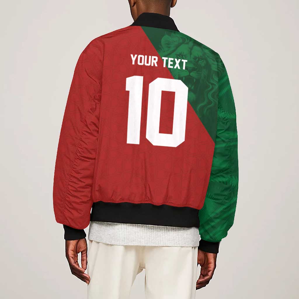 Custom Moroccan Football Bomber Jacket Go Glory-The Atlas Lions - African Pride