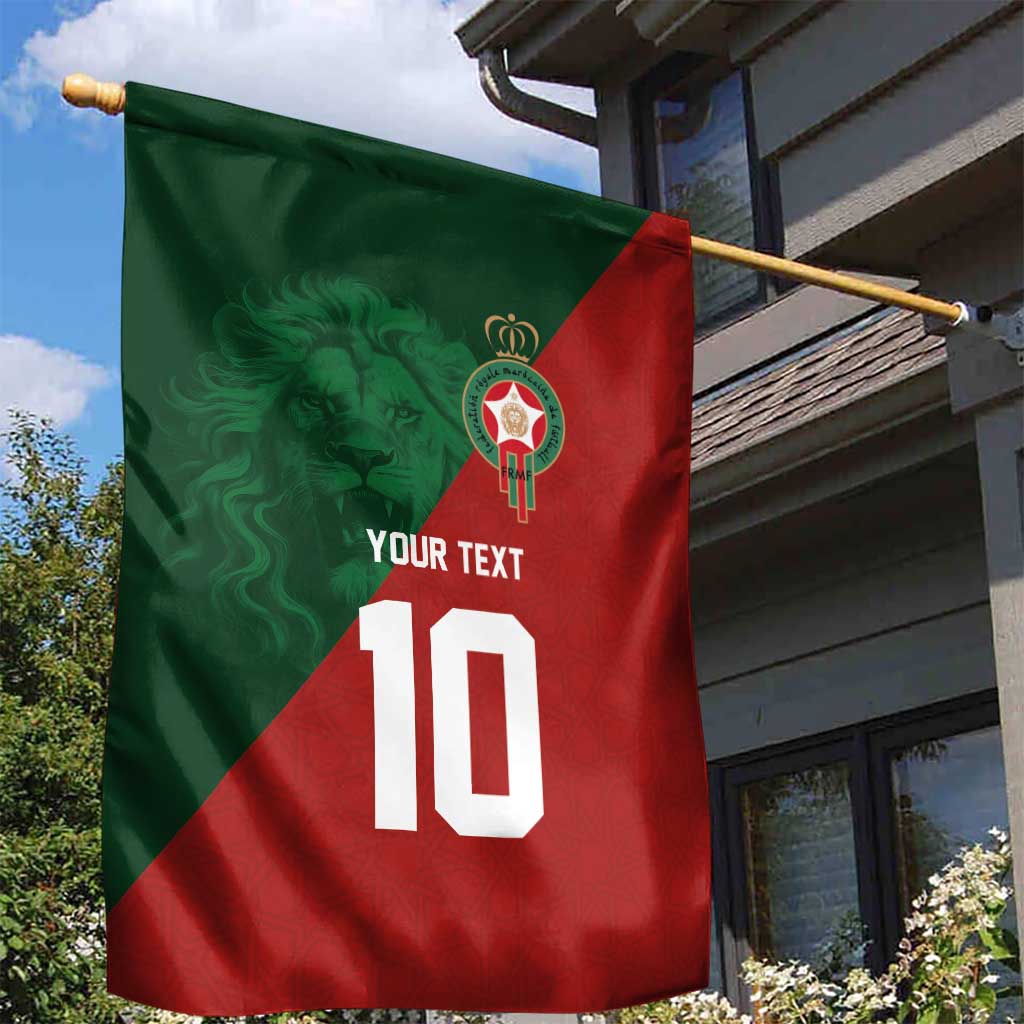 Custom Moroccan Football Garden Flag Go Glory-The Atlas Lions - African Pride