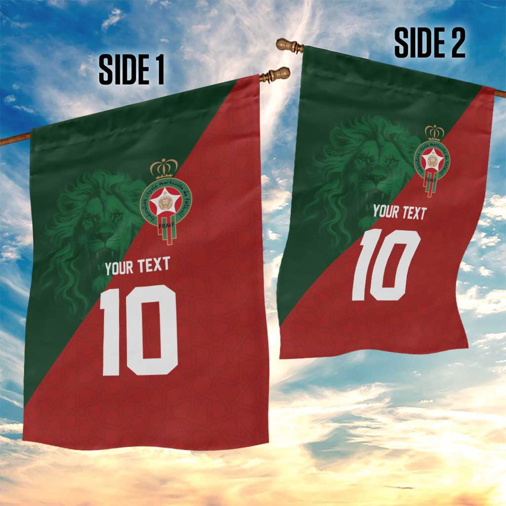 Custom Moroccan Football Garden Flag Go Glory-The Atlas Lions - African Pride