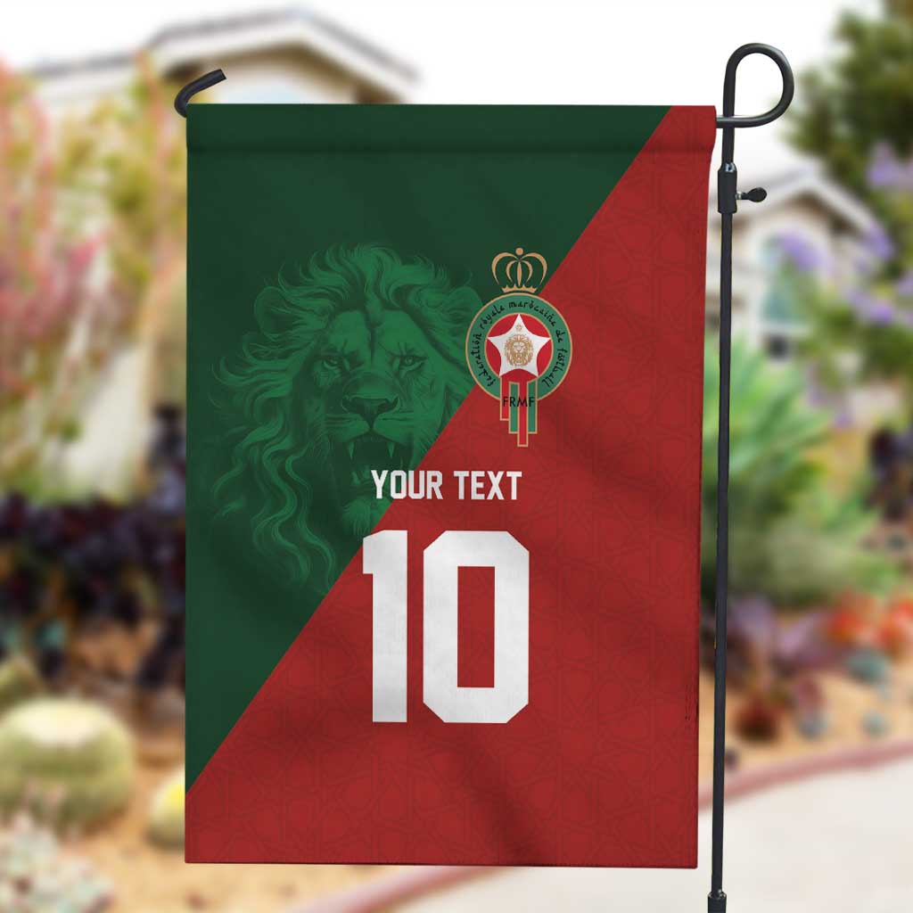 Custom Moroccan Football Garden Flag Go Glory-The Atlas Lions - African Pride