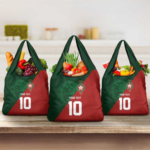Custom Moroccan Football Grocery Bag Go Glory-The Atlas Lions - African Pride