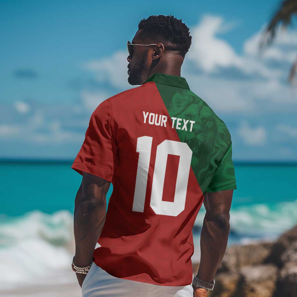 Custom Moroccan Football Hawaiian Shirt Go Glory-The Atlas Lions - African Pride