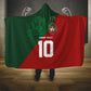 Custom Moroccan Football Hooded Blanket Go Glory-The Atlas Lions - African Pride