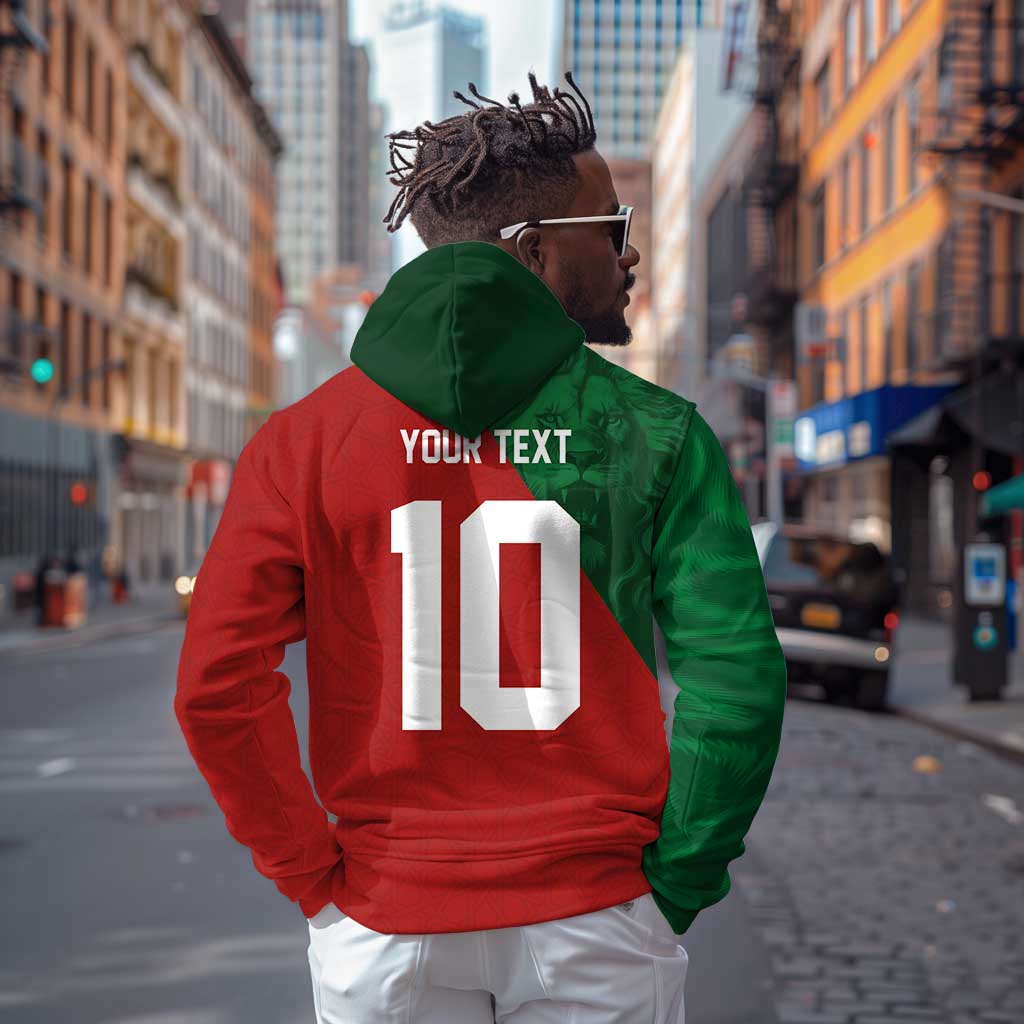 Custom Moroccan Football Hoodie Go Glory-The Atlas Lions - African Pride