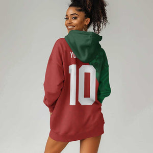 Custom Moroccan Football Hoodie Dress Go Glory-The Atlas Lions - African Pride