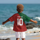 Custom Moroccan Football Kid Hawaiian Shirt Go Glory-The Atlas Lions - African Pride