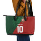 Custom Moroccan Football Leather Tote Bag Go Glory-The Atlas Lions - African Pride