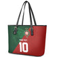 Custom Moroccan Football Leather Tote Bag Go Glory-The Atlas Lions - African Pride