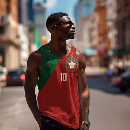 Custom Moroccan Football Men Tank Top Go Glory-The Atlas Lions - African Pride