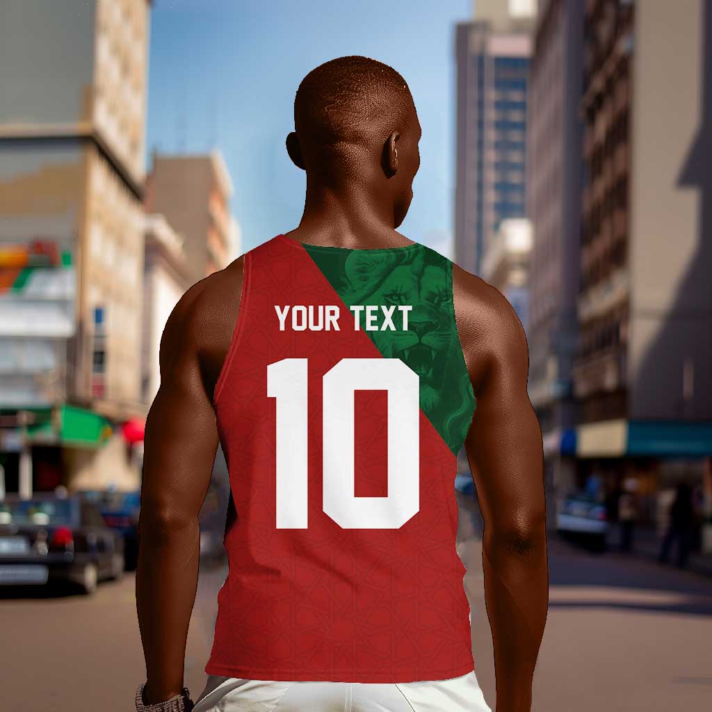Custom Moroccan Football Men Tank Top Go Glory-The Atlas Lions - African Pride