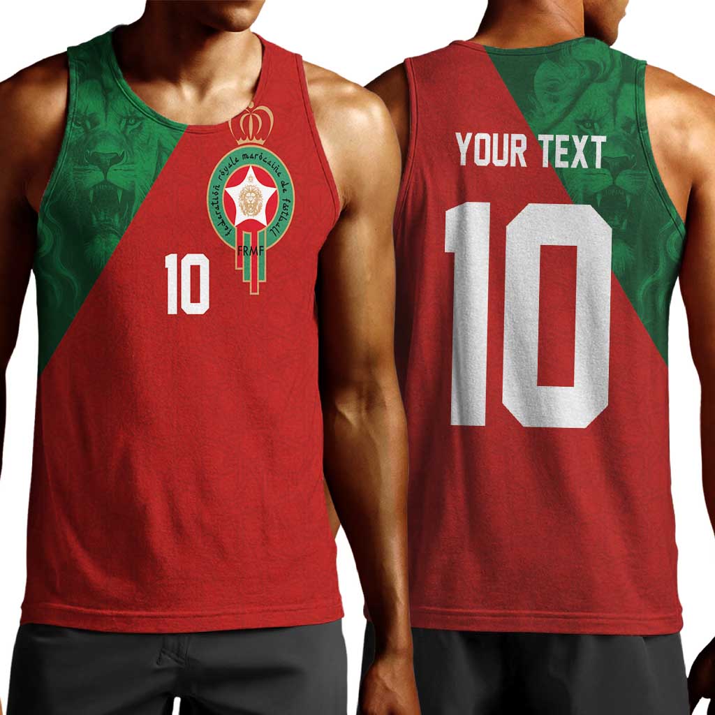 Custom Moroccan Football Men Tank Top Go Glory-The Atlas Lions - African Pride