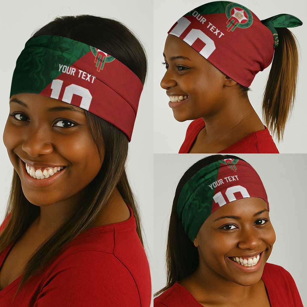 Custom Moroccan Football Neck Gaiter Go Glory-The Atlas Lions - African Pride