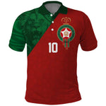 Custom Moroccan Football Polo Shirt Go Glory-The Atlas Lions - African Pride