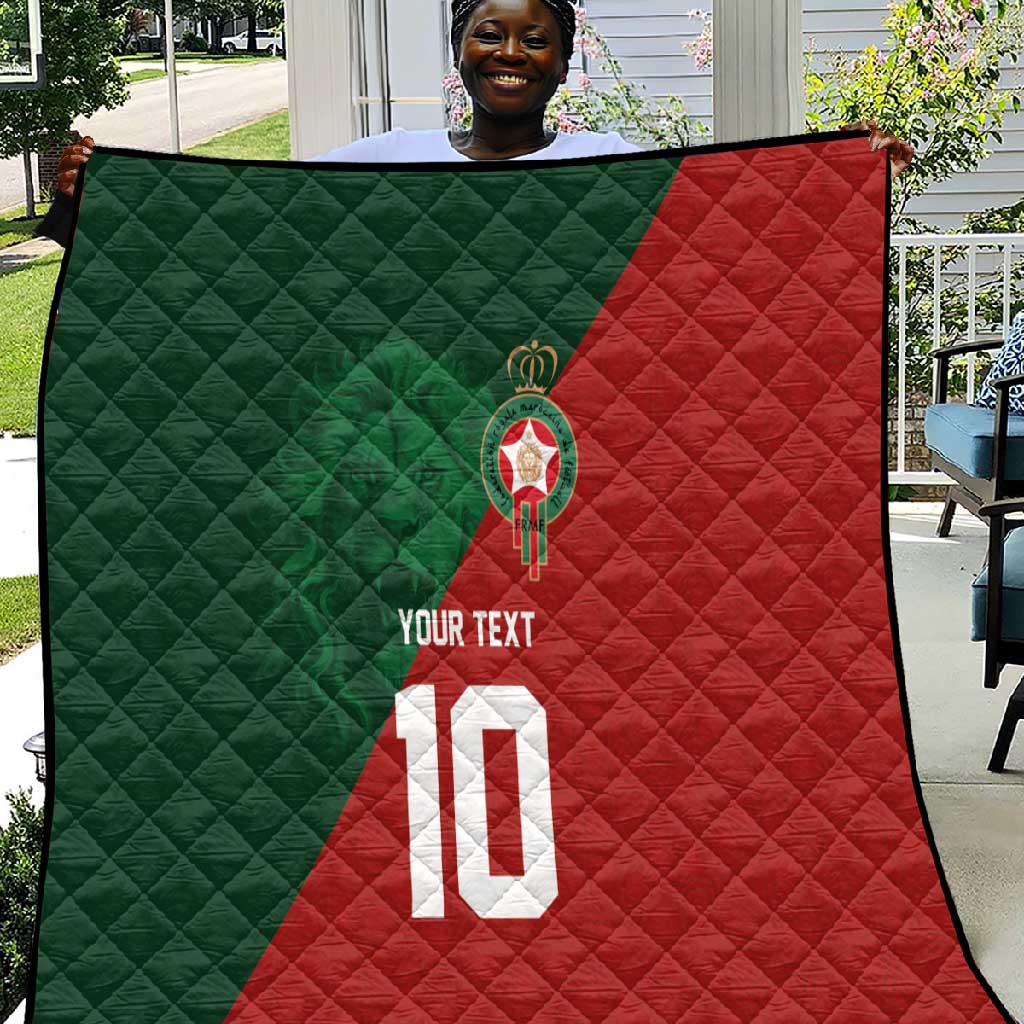 Custom Moroccan Football Quilt Go Glory-The Atlas Lions - African Pride