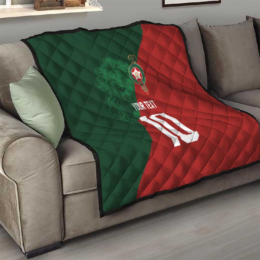Custom Moroccan Football Quilt Go Glory-The Atlas Lions - African Pride
