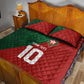 Custom Moroccan Football Quilt Bed Set Go Glory-The Atlas Lions - African Pride