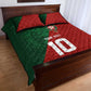 Custom Moroccan Football Quilt Bed Set Go Glory-The Atlas Lions - African Pride